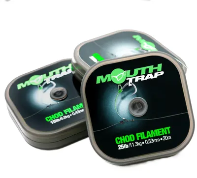 Produktbild von Korda MouthTrap - 20m Vorfachschnur, Durchmesser/Tragkraft:0.53mm / 25lb (11.3kg)