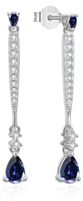 Immagine prodotto di Eleganti orecchini pendenti con zirconi AGUP3300DB