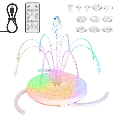 Productafbeelding van USB LED Fontein met Afstandsbediening en RGB verlichting