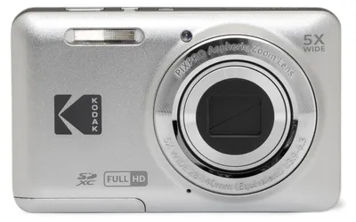 Zdjęcie produktu dla Kodak PIXPRO FZ55, 16 MP, 4608 x 3456 px, CMOS, 5x, Full HD, Srebrny