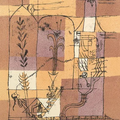 Produktbild von Paul Klee Kunstdruck Bild - Hoffmanneske Szene, 1921 (40 x 40 cm)