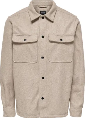Produktbild von ONLY & SONS Lockere Freizeithemd Bluse mit Brust Taschen Größe: XXL (45/46)