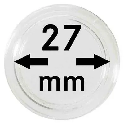 Produktbild von Lindner 2251027 Münzkapseln 27 mm-100er Pack