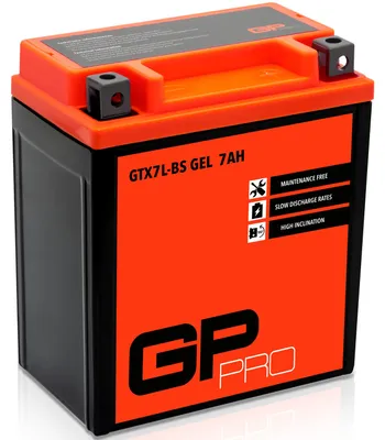 Produktbild von Gel-Batterie GP-PRO GTX7L-BS 12 V 7 Ah 100 A Rollerbatterie Motorradbatterie