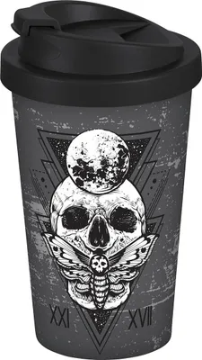 Produktbild von Coffee to go Becher Skull mystic 400ml