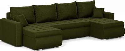 Produktbild von Ecksofa Luis, Eckcouch U-Form, Sofa, Couch, mit Schlaffunktion, Bettkasten, dekorative Steppung, Polstermöbel, Neve 39