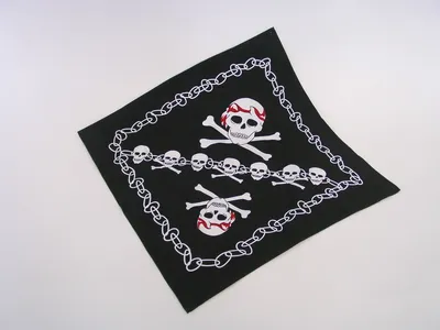 Produktbild von BANDANA Piratentuch mit Totenkopfdruck