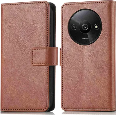 Productafbeelding van imoshion Luxe Bookcase voor de Xiaomi Redmi A3 - Bruin