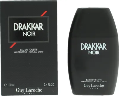 Produktbild von Guy Laroche Drakkar Noir 100 ml, Männer, Basil (herb),Lavender,Lemon,Mint,Verbena, Coriander,Juniper berries, Zeder, Oakmoss, Patchouli, Cedar,Oakmoss,Patchouli