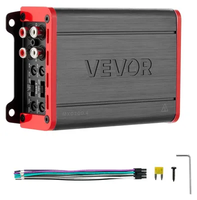 Produktbild von VEVOR Autoverstärker 4-Kanal, Endstufe Klasse D Überbrückbar, Max. 4 x 120 W an