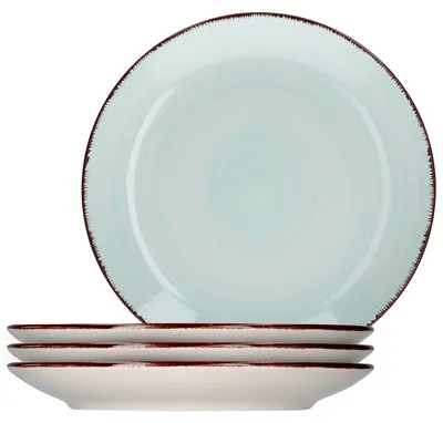 Produktbild von Blue White Under 4er Set Kuchenteller Lichtgrün 6 Pers. Dessert Frühstück