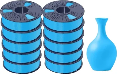 Image de <SUNLU PLA Meta 3D Filament, 1,75MM Diamètre, 180-195°C Température d'impression ,PLAMT-Bleu Ciel