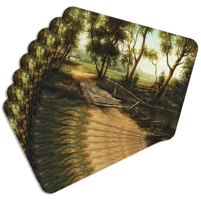 Produktbild von MG Design Set aus 8 Kork-Platzsets - Autumn - 30 x 40 cm - hitzebeständig & abwischbar, mit Korkrückseite