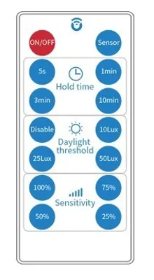 Produktbild von DOTLUX Fernbedienung für LED-Balkenleuchte LIGHTBARsensor