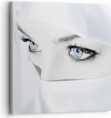 Produktbild von Bild auf Leinwand - Leinwandbild - Schönheit Gesicht Mädchen Mode - 30x30cm - Wand Bild - Wanddeko - Leinwanddruck - Bilder - Kunstdruck - Wanddekoration - Leinwand bilder - Wandkunst - AC30x30-2159