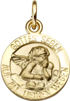 Produktbild von F Anhänger 333 Gold Motiv Engel