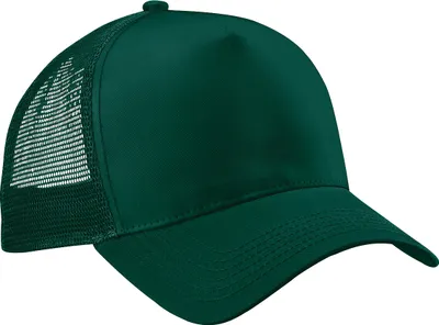 Produktbild von Beechfield Herren Mesh Trucker Baseballkappe RW260 (Einheitsgröße) (Flaschengrün/Flaschengrün)