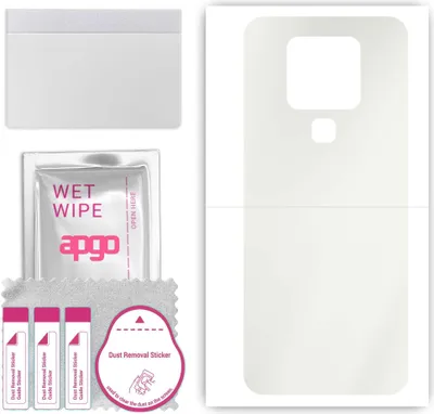 Produktbild von apgo Rückseite Schutzfolie, Matt, kompatibel mit Tecno Camon 16 SE, Hinten Hydrogel-Displayschutzfolie mit Positionierhilfe, kratzfest, einfache Montage