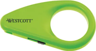 Produktbild von Mini-Kartonöffner Keramikklinge Sicherheitsklinge Klingenschutz Cutter grün