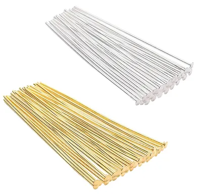 Imagen del producto de Alfileres de acero inoxidable, 1200 unidades, en 4 tamaños, para la fabricación de joyería