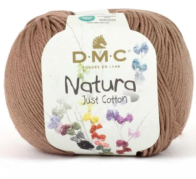 Productafbeelding van DMC Natura Just Baumwolle – mat, zacht garen gemaakt van 100% gekamde katoen (N501, Zeeamandel)