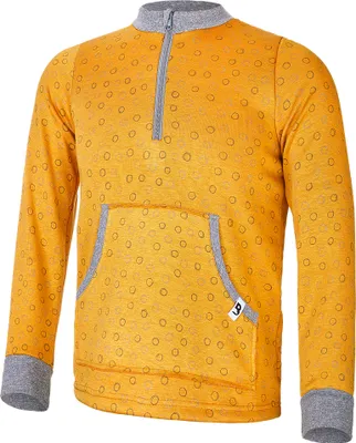 Produktbild von Sweatshirt warm Kängurutasche - Ockergelb, 146