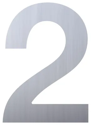 Produktbild von Hausnummer ''2'' Edelstahl