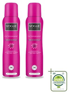 Obrázek produktu pro 2 kusy o deodorantu Vogue pro ženy – 150 ml – balení