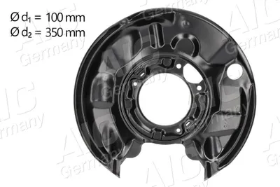 Produktbild von AIC Spritzblech Bremsscheibe passend für MERCEDES-BENZ C-Klasse Limousine (W203) Hinten Links 55083 Ankerblech