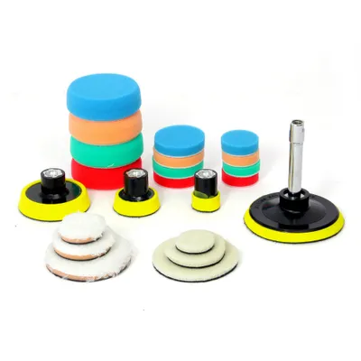 Produktbild von Dino KRAFTPAKET SET M10-Stützteller Polierteller 30mm/50mm/75mm/100mm Polierpad-Set