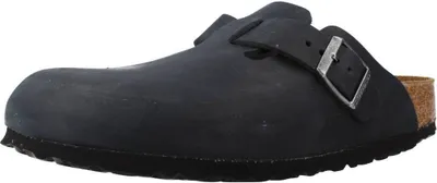 Produktbild von Birkenstock Hausschuhe Boston, Glattleder, Schwarz