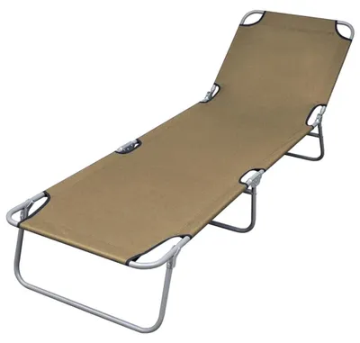 Produktbild von Klappbarer Liegestuhl mit verstellbarer Rückenlehne für Garten und Strand