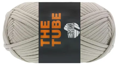 Produktbild von Lana Grossa THE TUBE 200 g weiches & gefülltes Schlauchgarn (Ø ca. 4-5 mm) ideal geeignet für Home-Accessoires und Taschen 114 m Farbe 015 - Graubeige