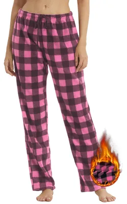 Produktbild von Solidchoice – Damen Fleece-gefütterte Pyjamahose – Weich und bequem für den Winter