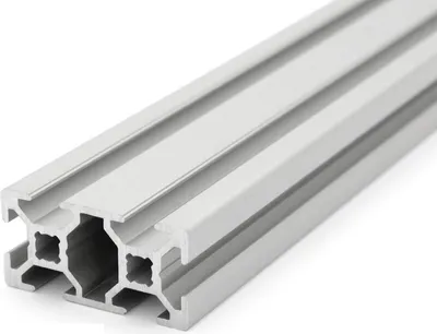 Produktbild von Länge 570mm - Aluminiumprofil 20x40L B-Typ Nut 6 (leicht), silber eloxiert. Aluminium Profil 20x40 Alu Profil 20 x 40 Montage- Systemprofil