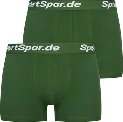 Produktbild von XL SPSP-92|Sportspar.de Herren "Double Sparbuchse" Boxershorts 2er-Pack grün