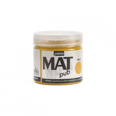 Immagine prodotto di Colore acrilico Pebeo Mat Pub, 140 ml, giallo ocra