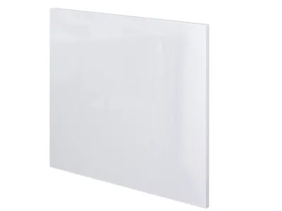 Produktbild von Dekorplatte für unterbaufähigen Kühlschrank - 50 cm breit - Hochglanz Weiß – Valencia