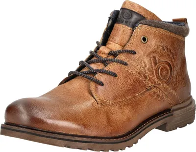 Produktbild von bugatti Herren Schnürstiefel, Männer Stiefel,schnürboots,halbstiefel,schnürung,Winterstiefel,Winterschuhe,Cognac (6300),40 EU / 6 UK
