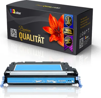 Produktbild von Alternative Tonerkartusche für HP Color LaserJet CP3505 Color LaserJet CP3505DN Color LaserJet CP3505N Q 7581 A Q-7581 Zyan Cyan