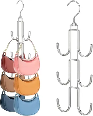 Produktbild von Schalhalter, Krawattenhalter, Gürtelaufbewahrung, multifunktionaler h?ngender Taschenorganizer, rotierender Gürtel-Krawattenhalter