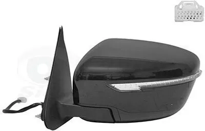 Produktbild von VAN WEZEL 3383805 Außenspiegel Seitenspiegel Links für NISSAN JUKE (F15) Konvex Unbeheizt Grundiert