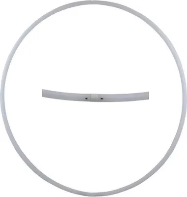 Produktbild von Hula Hoop Rohling, HDPE-20mm, WEISS (milchig), Durchmesser 60cm