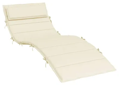 Obrázek produktu pro vidaXL Potah na lehátko krémový 180x60x4 cm Oxford tkanina