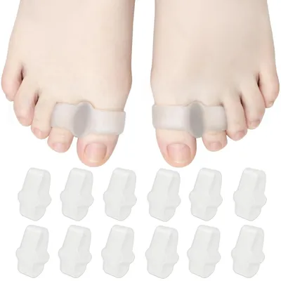 Image de 12 correcteurs réutilisables pour les ongles, en silicone souple