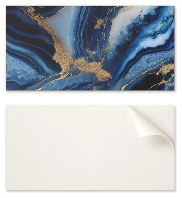 Produktbild von Selbstklebende PVC-Platte mit Motiv, ideal für den Flur, 100 x 50 cm, abstraktes Wellenmuster