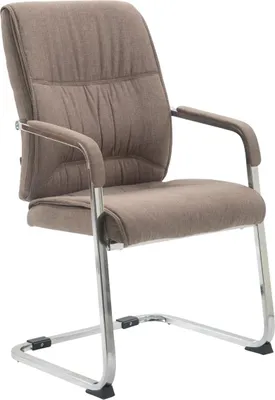 Produktbild von XXL Besucherstuhl, Gastgeberstuhl - Ergonomisch und belastbar bis 260 kg | Farbe: Taupe