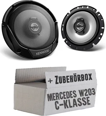 Produktbild von Lautsprecher Boxen Kenwood KFC-S1766 - 16,5cm 2-Wege Koaxialsystem Auto Einbausatz - Einbauset passend für Mercedes C-Klasse JUST SOUND best choice for caraudio