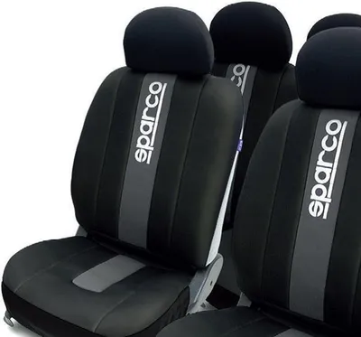 Obrázek produktu pro SPARCO Potahy sedadel Potahy autosedaček univerzální černé šedé přední zadní