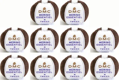 Image de 10 pelotes de DMC Merino Essentiel Tweed - fil Aran (couleur 908)